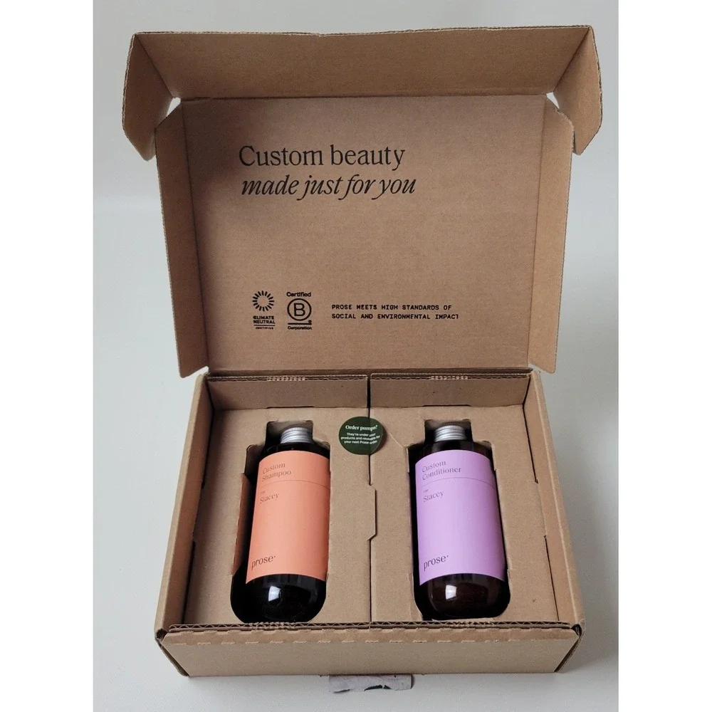 Prose Custom Shampoo and Conditioner Set Corsica Fragrance 8.5oz Each Bottle